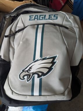 Philadelphia Eagles Gray & Teal Striped Team Backpack